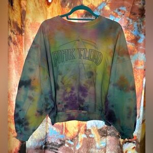 Pink Floyd American Eagle Tie Dyed Oversized Sweatshirt Small